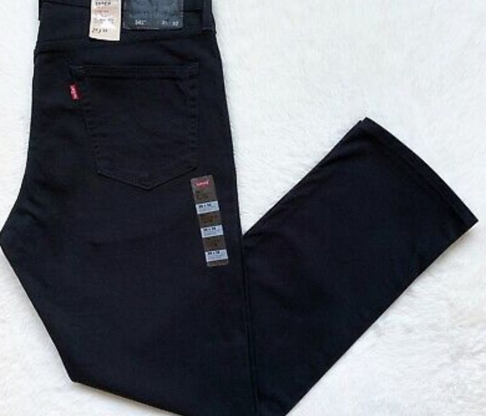 NWT Levis 541 Athletic Taper Relaxed Straight Blac